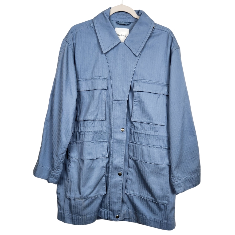 Madewell Gray Utility Jacket - Picture 2 of 14